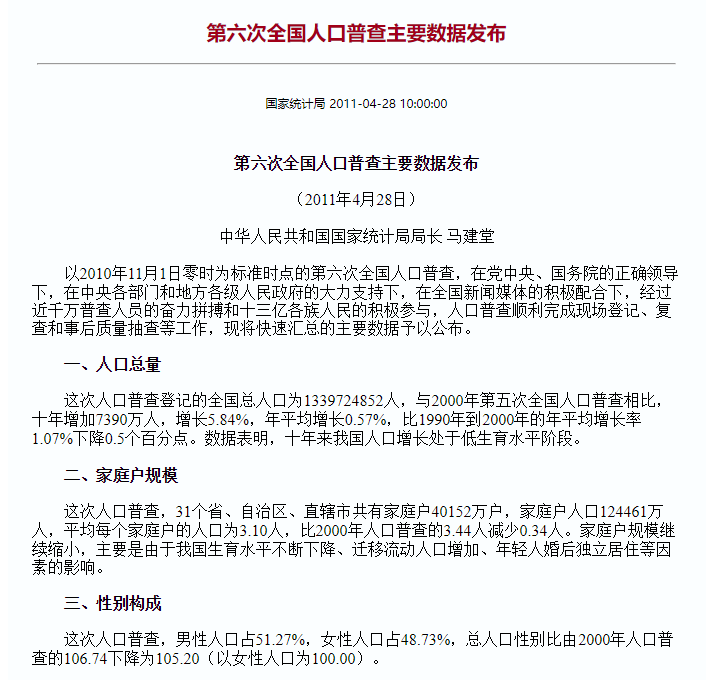 第七次人口普查結果即將出爐！我們都能了解到什么
